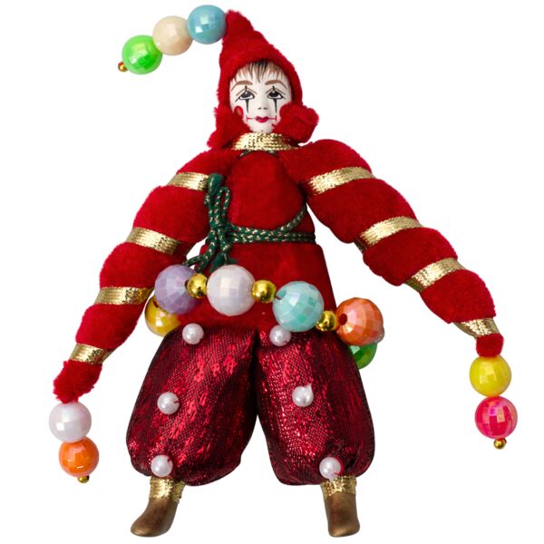 6&#039;&#039; Juggler Red Clown Collectible Doll