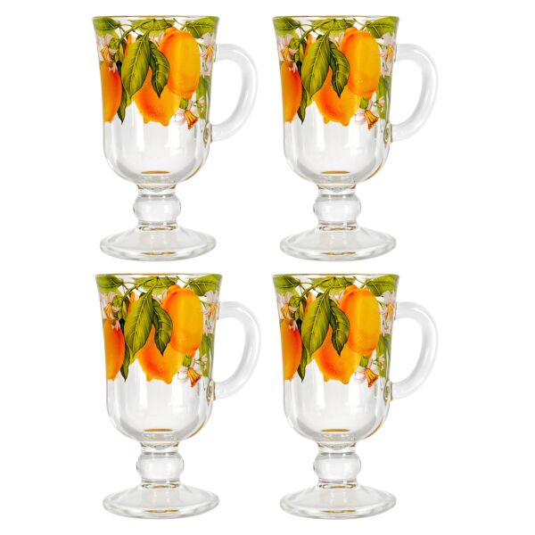 Lemon Irish Coffee Mug Set of 4