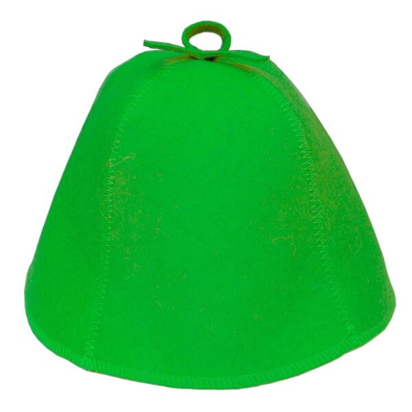 Classic Green Sauna Hat. Felt