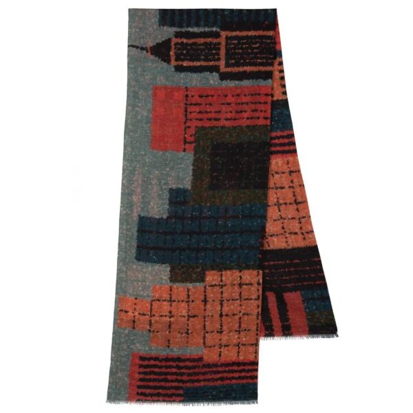 Pavlovo Posad Wool Scarf for Men City