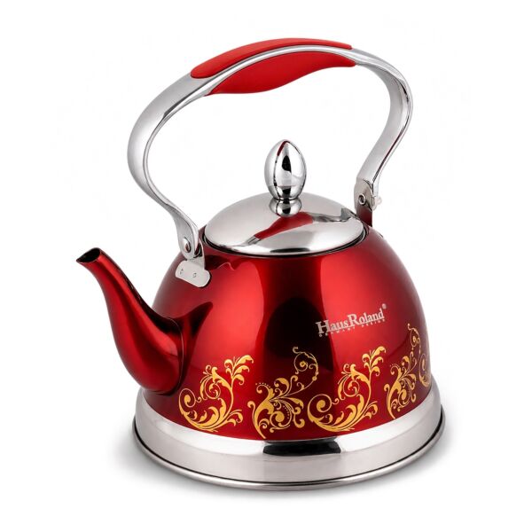 Stainless Steel Kettle Red 0.74-qt