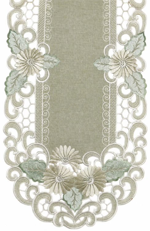 Floral Lace Ornament Table Runner