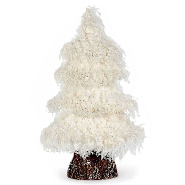 Frosted White Tree Christmas Decoration 15&quot;