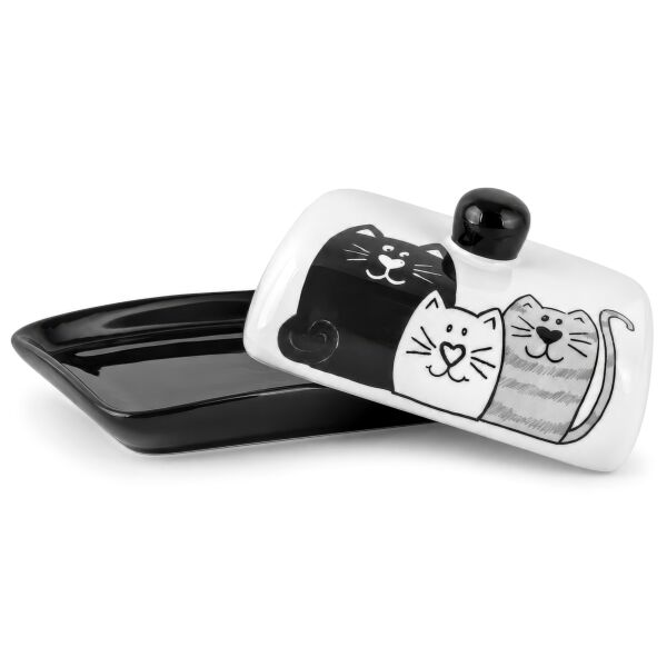 Kittens Ceramic Butter Dish with Lid