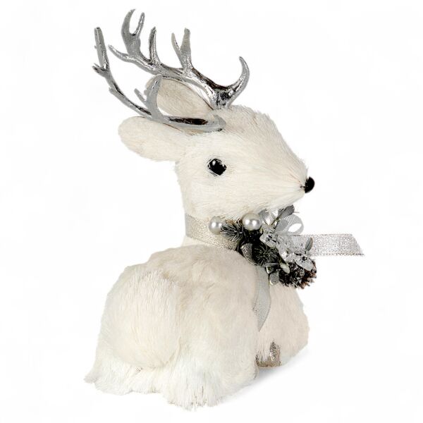 10.6&quot; Lying Reindeer Christmas Decoration