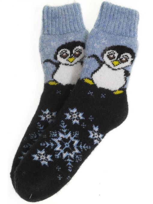 Penguin Children&#039;s Woolen Socks | Size 20–22 (9–10 yrs)