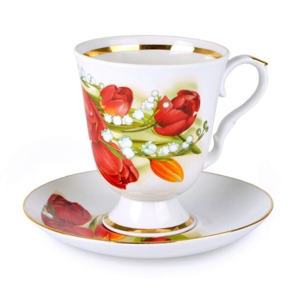 Tender May Mug and Saucer