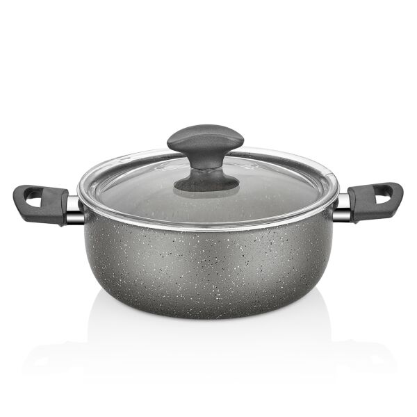 FRED Granite Non-Stick Stock Pot with Glass Lid