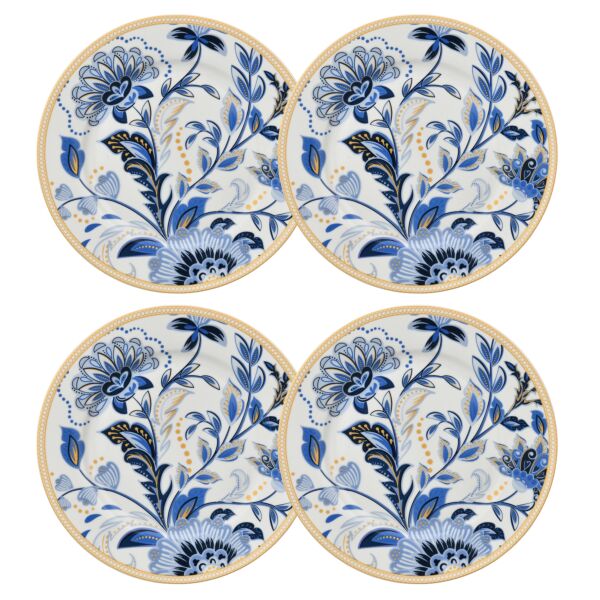 Melodie de Fleurs Pocelain Dessert Plate Set of 4