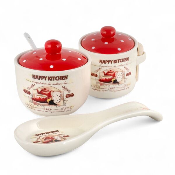 Happy Kitchen Ceramic Set for Kitchen