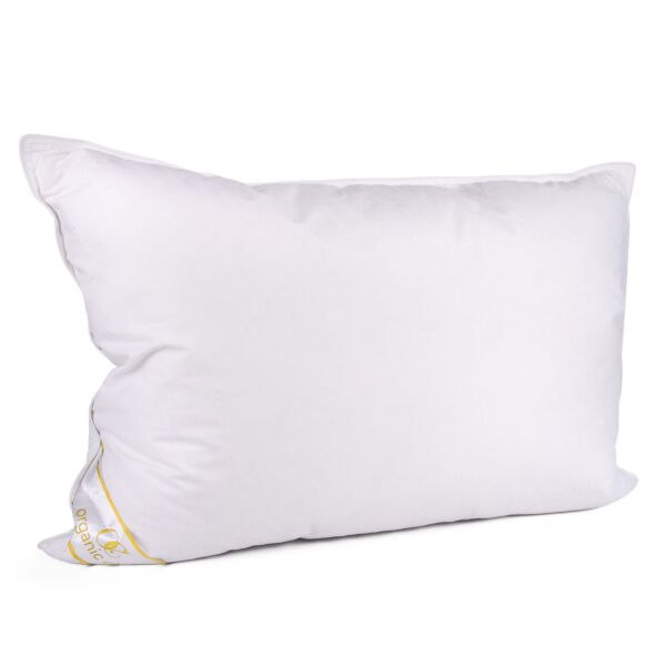 Organic Club Duck Down Feather Pillow Queen Size 20x28&quot;