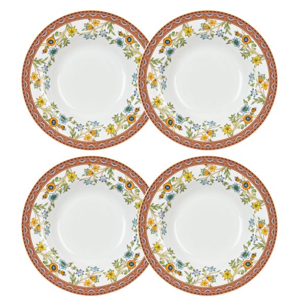 Wildflowers China Deep Plate Set of 4