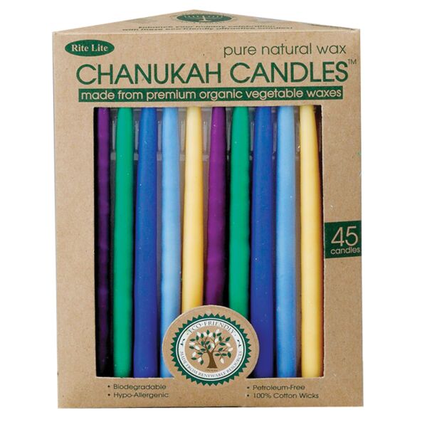 Chanukah Candles &quot;Organic Vegetable Wax Candles&quot;