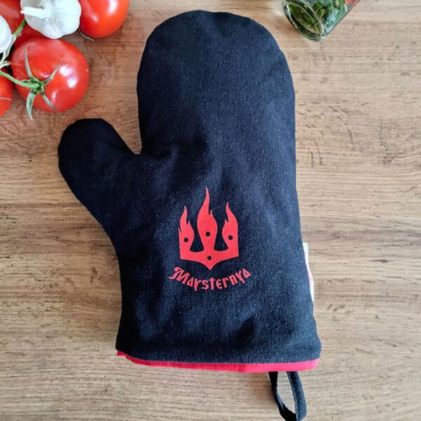 Reinforced Kitchen Oven Mitt 100% Cotton M-L