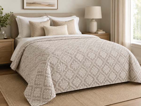 Romance Bedspread in Beige