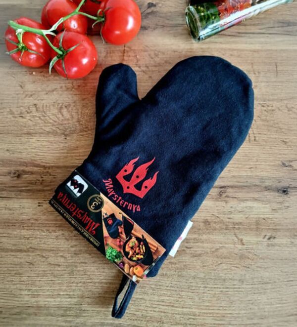 Reinforced Kitchen Oven Mitt 100% Cotton L-XL