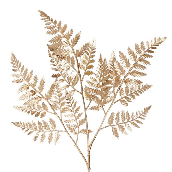 Golden Decorative Fern Branch 