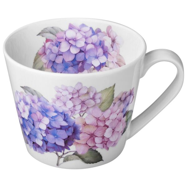 Blooming Hydrangea Porcelain Mug 
