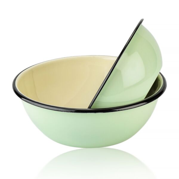 Mint Сoolness Enamel Bowl Set of 2