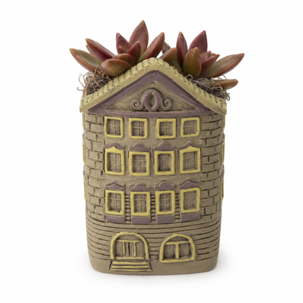 Handmade Ceramic Planter Pot Dutch House