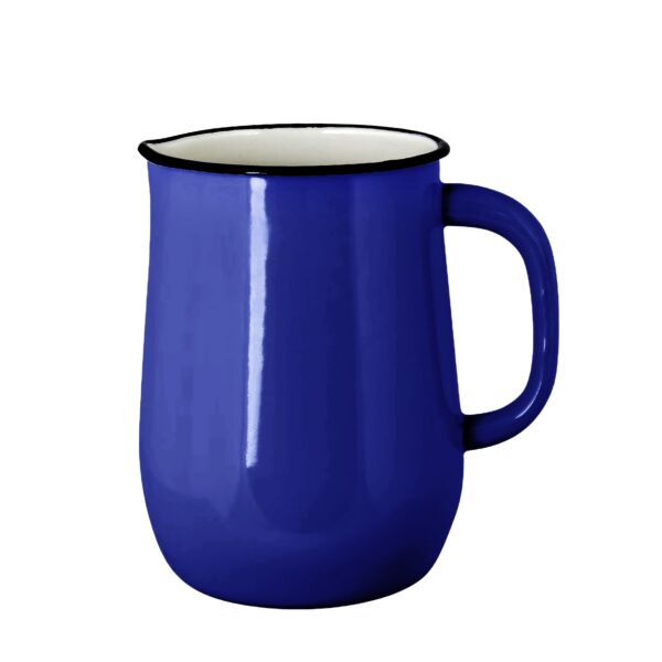 Valentine Blue Vintage Enamel Jug Pitcher