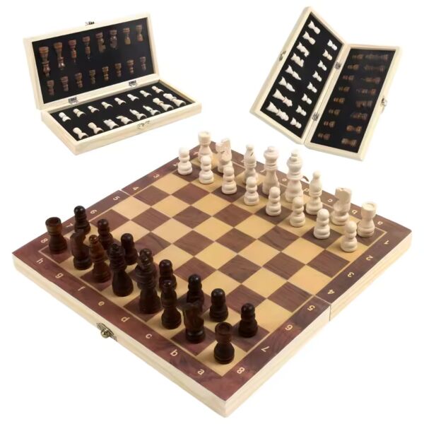 Magnetic Wooden Chess Set with Board (Small)