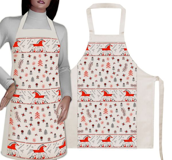Mezen Horse Linen and Cotton Apron