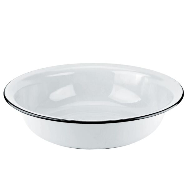 Pure White Vintage Enamel Basin 9.5 qt