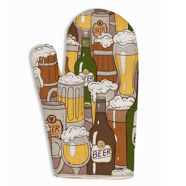 Beer Cotton Oven Mitt