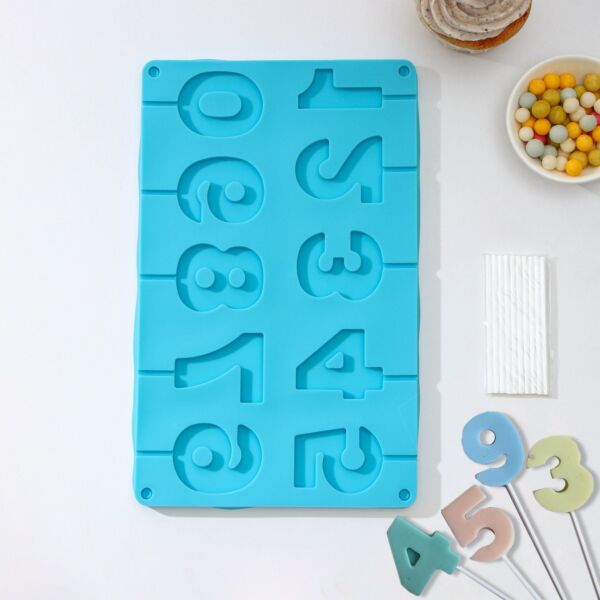 Numbers Shape Silicone Baking Mold