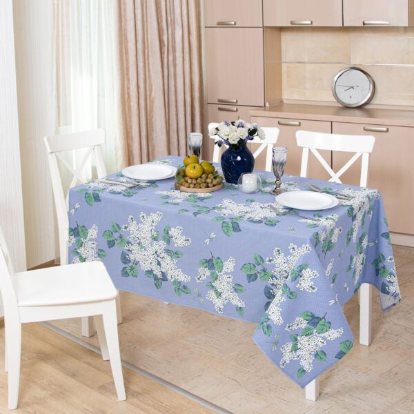 Lilac Dream Cotton Tablecloth