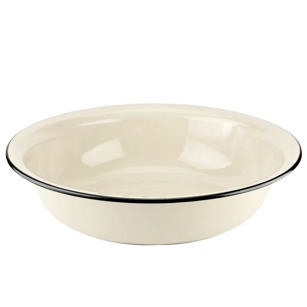 Ivory Vintage Enamel Basin 9.5 qt