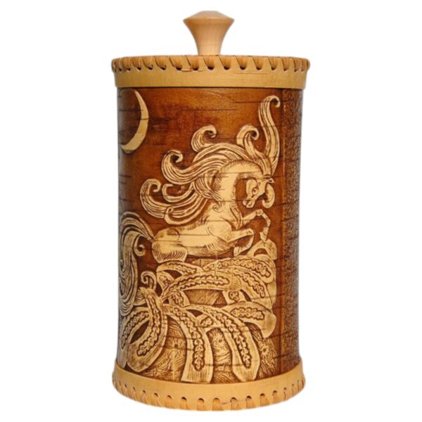 The Little Humpbacked Horse Birch Bark Storage Container