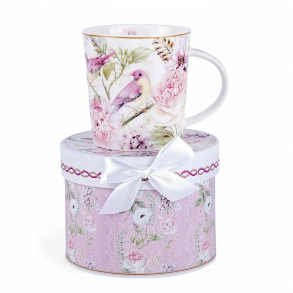 Peony Blossom New Bone China Mug in Gift Box