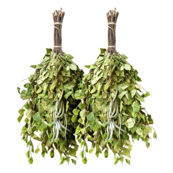 Birch and Sage Aroma Spa Sauna Massage Whisk Venik Set of 2