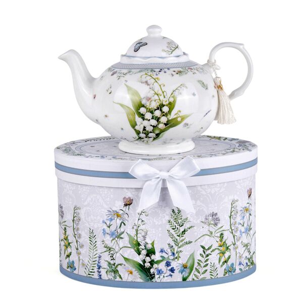 Lily of the Valley New Bone China Teapot in Gift Box
