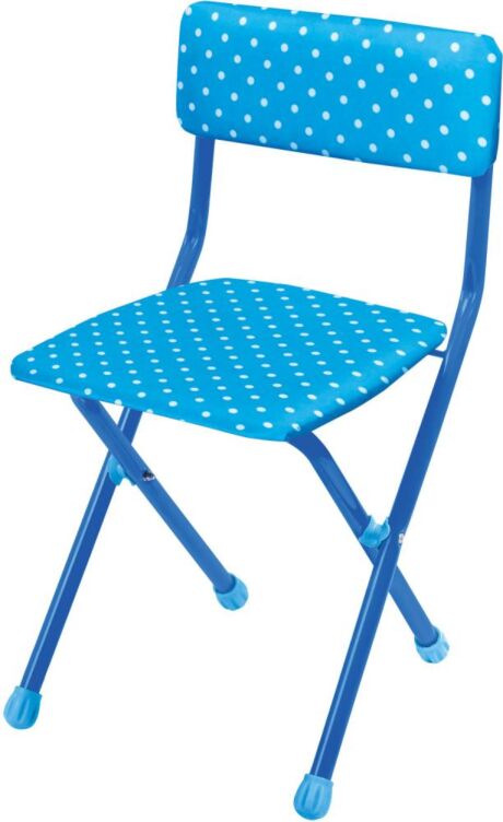 Polka Dots Children&#039;s Folding Chair (blue)