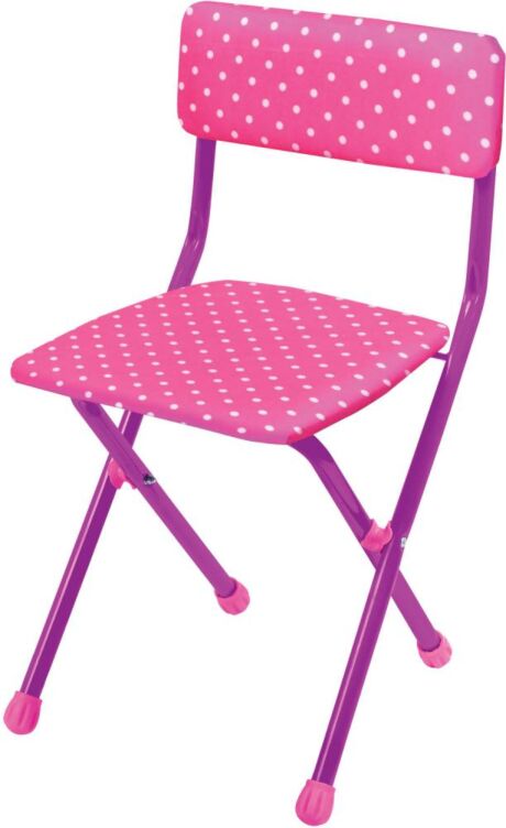 Polka Dots Children&#039;s Folding Chair (pink)