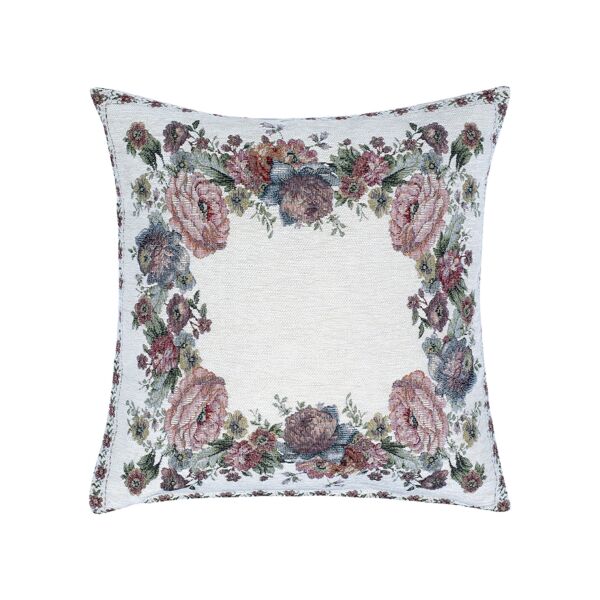 Chenille Bouquet Tapestry Pillow