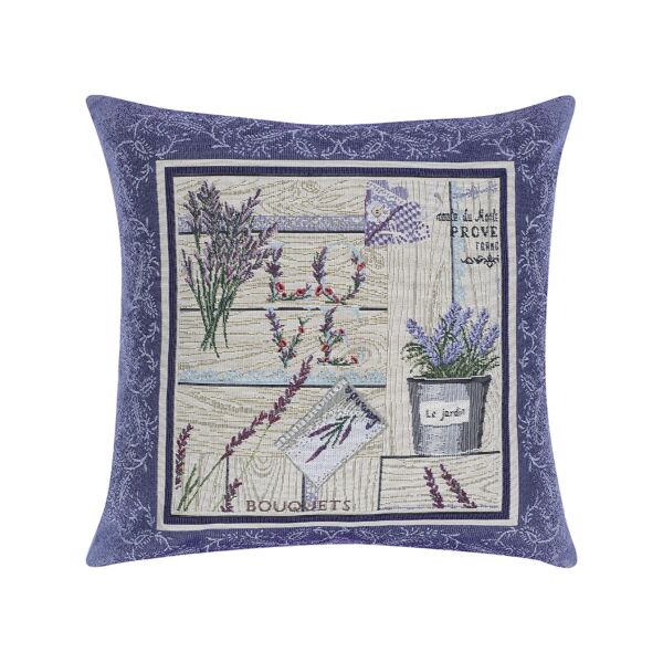 Lavender Garden Tapestry Pillow