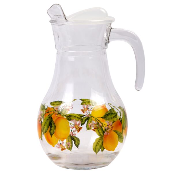 Lemon Glass Pitcher 1.9 qt 