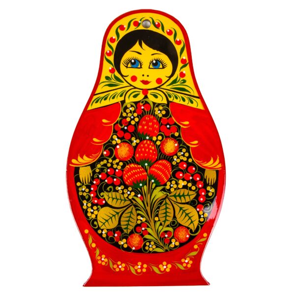 Khokhloma Nesting Doll Wooden Serving and Cutting Board