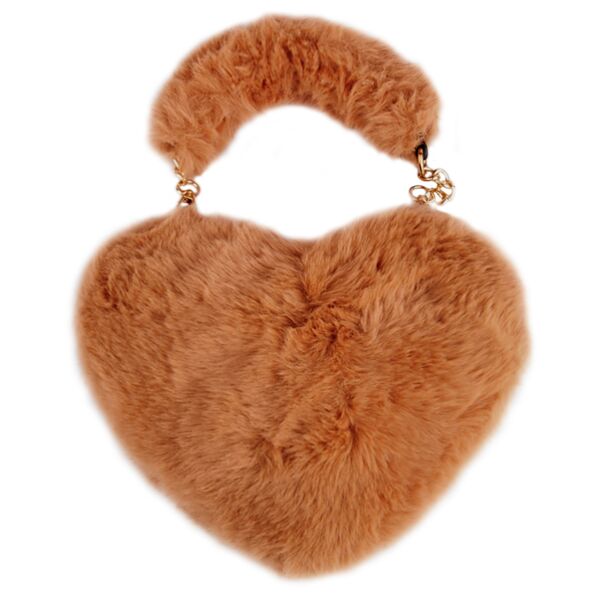 Brown Heart Purse 