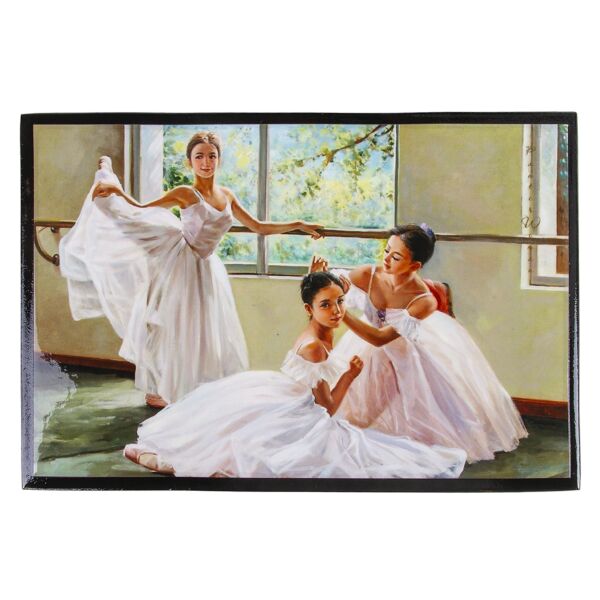 Ballet Trio Wooden Jewelry Trinket Box