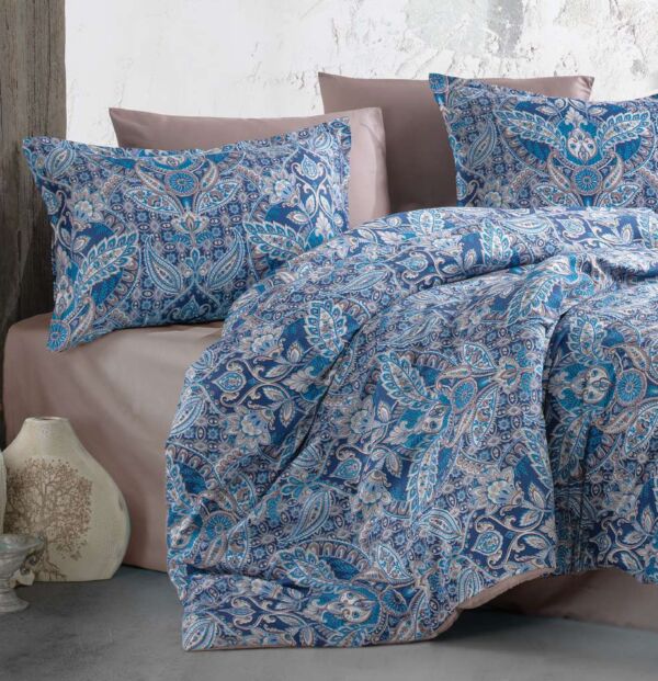 Apollo 100% Cotton Sateen 4-Piece Sheet and Pillow Cases Bedding Set
