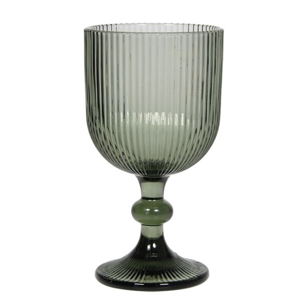 Textured Smokey Gray Wine Glass 