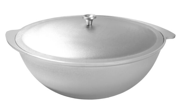 Cast Aluminum Asian Cauldron (Kazan) with Lid 12.7-qt (12 L)