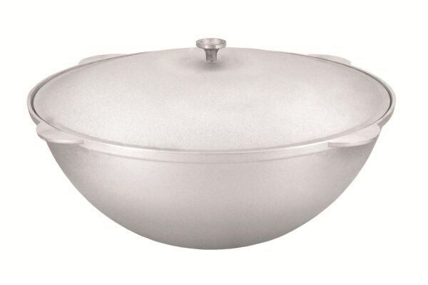 Cast Aluminum Asian Cauldron (Kazan) with Lid 23.2-qt (22 L)