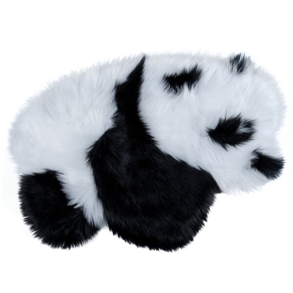 Panda Faux Sheepskin Fur Rug