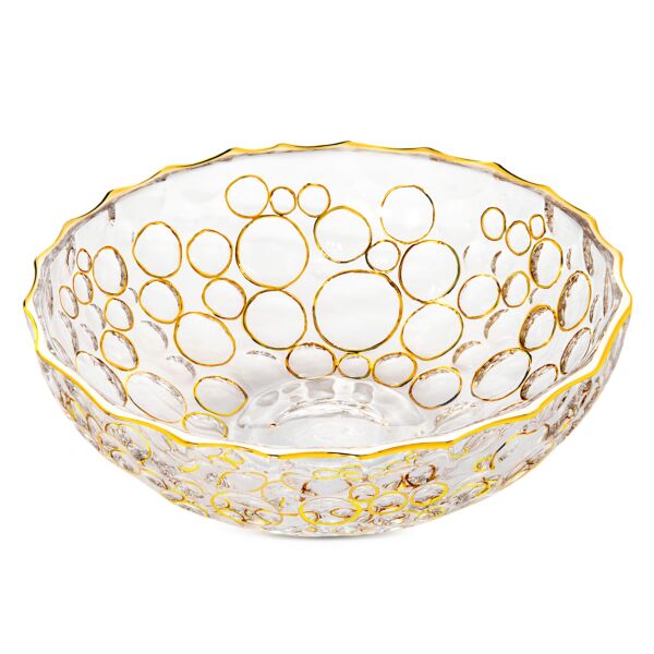 Lisboa Collection Bohemian Style Hand Painted Glass Bowl